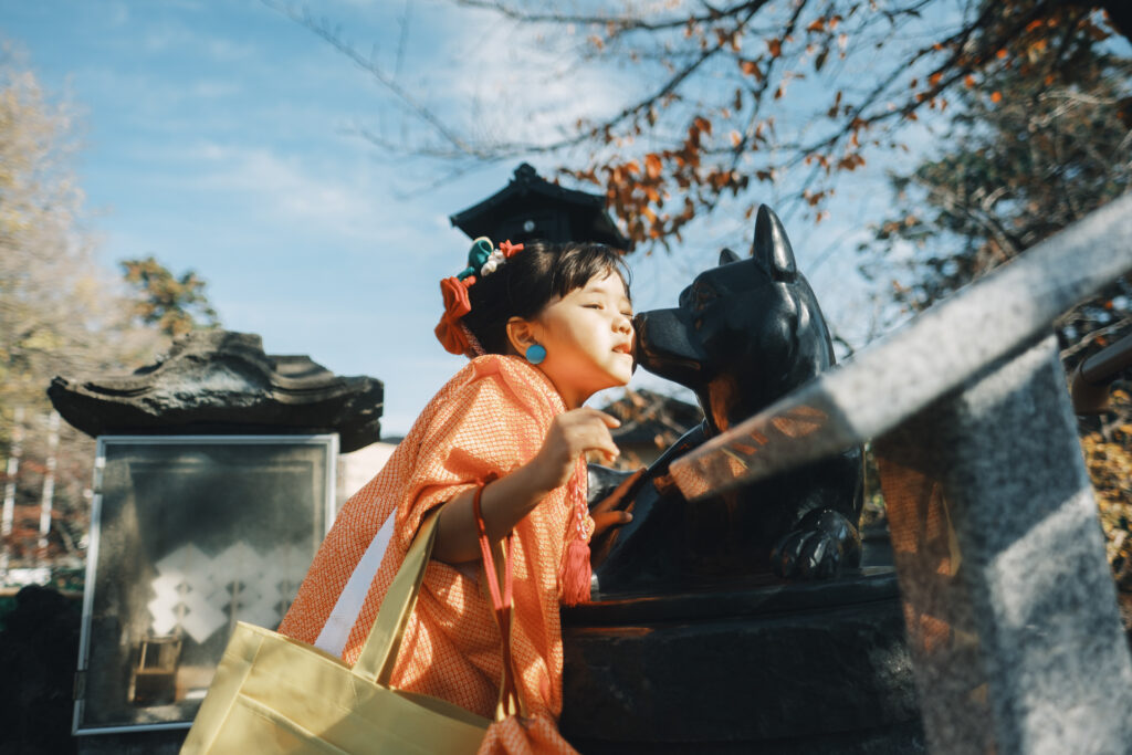 川口鎮守氷川神社　七五三　出張撮影