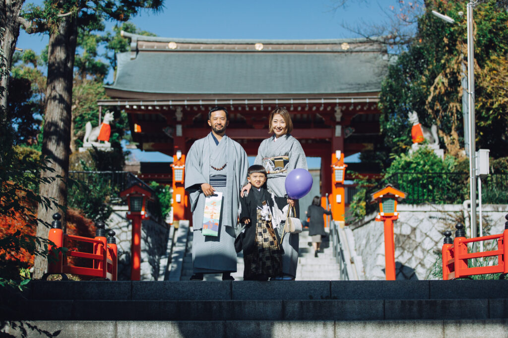 東伏見稲荷神社　七五三　出張撮影