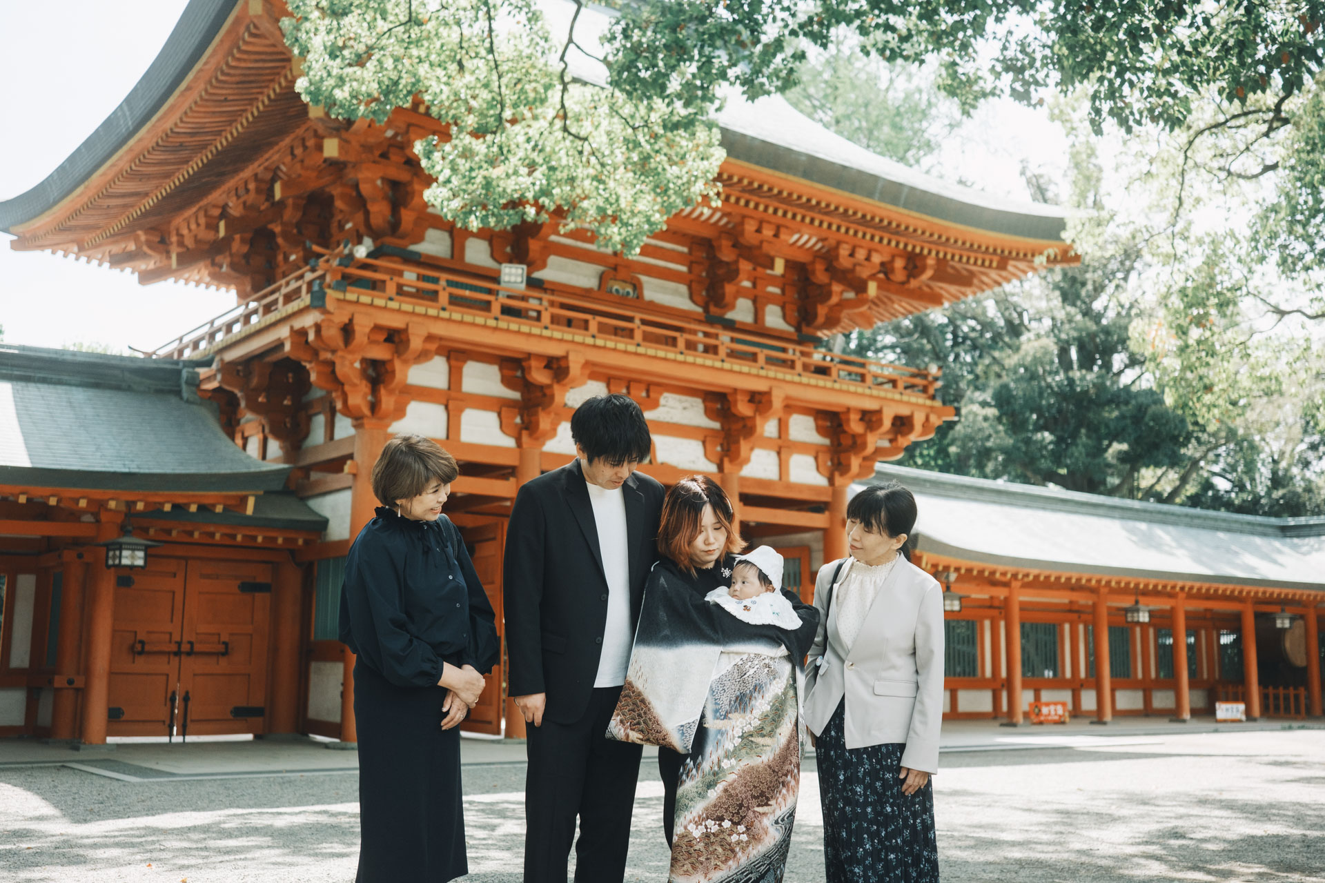大宮氷川神社　お宮参り　出張撮影