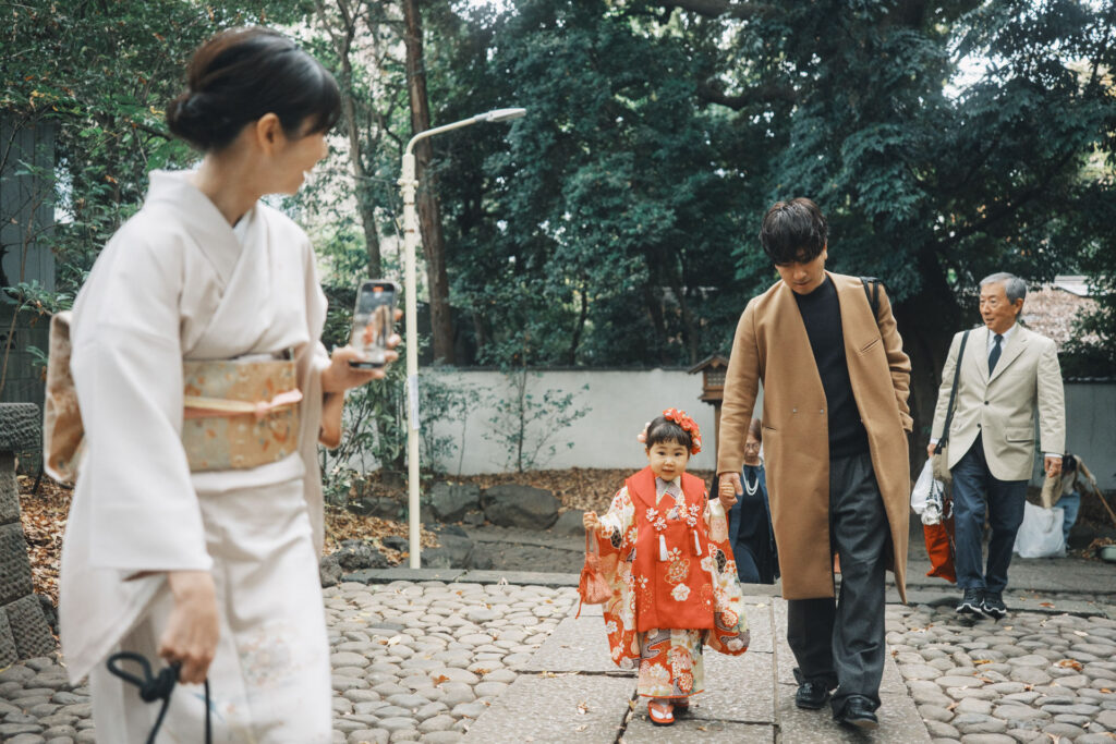 代々木八幡宮　七五三　出張撮影